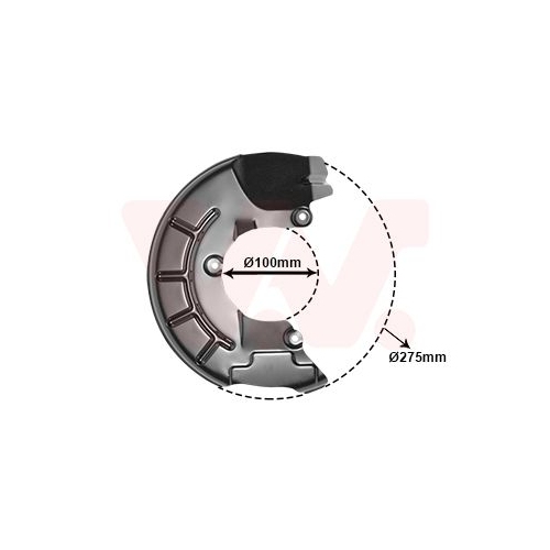 VAN WEZEL Spritzblech, Bremsscheibe