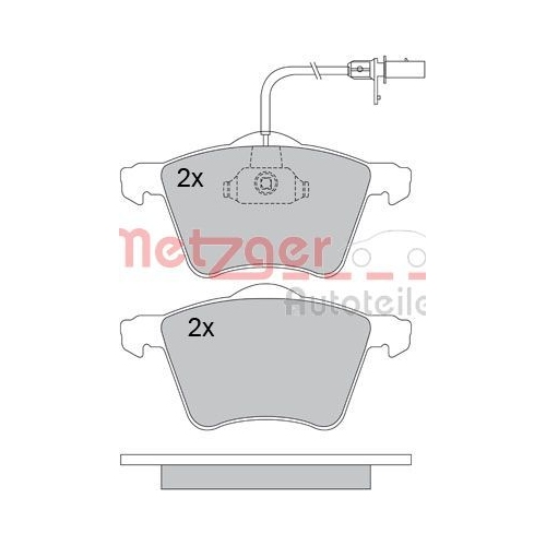 METZGER Bremsbelagsatz, Scheibenbremse