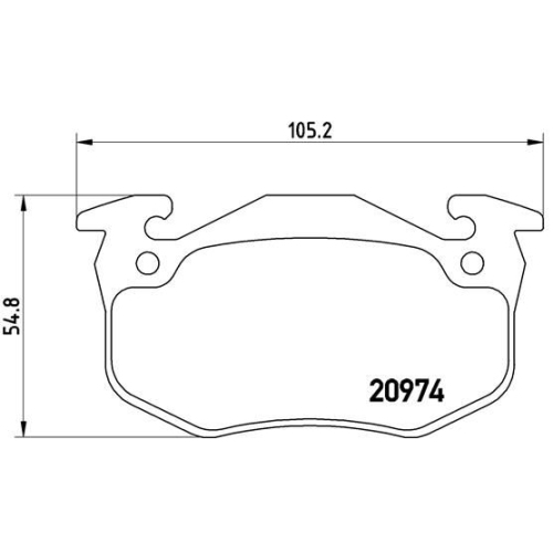 BREMBO Bremsbelagsatz, Scheibenbremse PRIME LINE