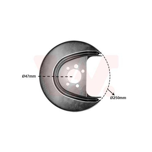 VAN WEZEL Spritzblech, Bremsscheibe
