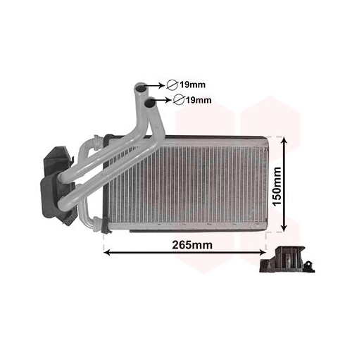 VAN WEZEL Wärmetauscher, Innenraumheizung