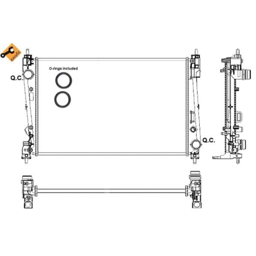 NRF Kühler, Motorkühlung EASY FIT