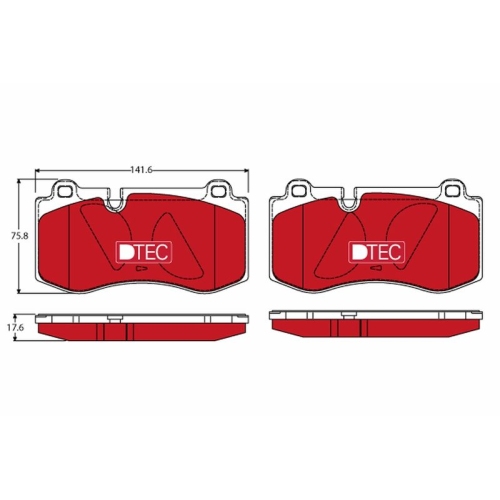 TRW Bremsbelagsatz, Scheibenbremse DTEC COTEC