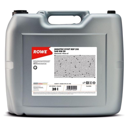 ROWE Motoröl HIGHTEC SYNT RSP 210 SAE 0W-20 (20371)