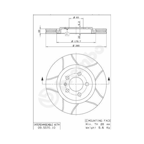 BREMBO Bremsscheibe XTRA LINE - Max