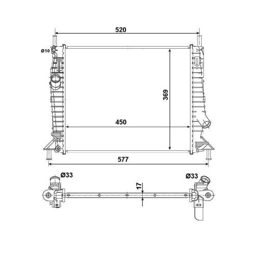 NRF Kühler, Motorkühlung EASY FIT