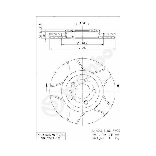 BREMBO Bremsscheibe XTRA LINE - Max