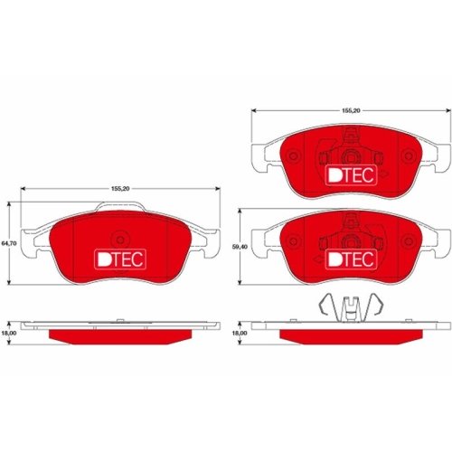 TRW Bremsbelagsatz, Scheibenbremse DTEC COTEC