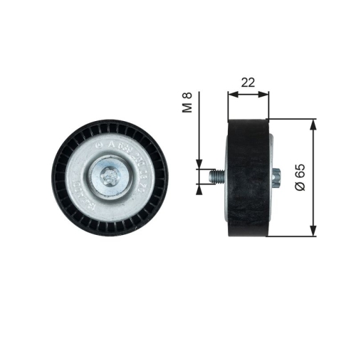 GATES Umlenk-/Führungsrolle, Keilrippenriemen DriveAlign™