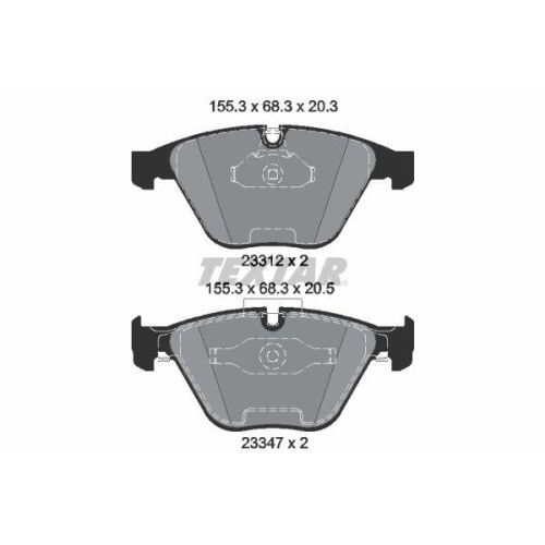 TEXTAR Bremsbelagsatz, Scheibenbremse