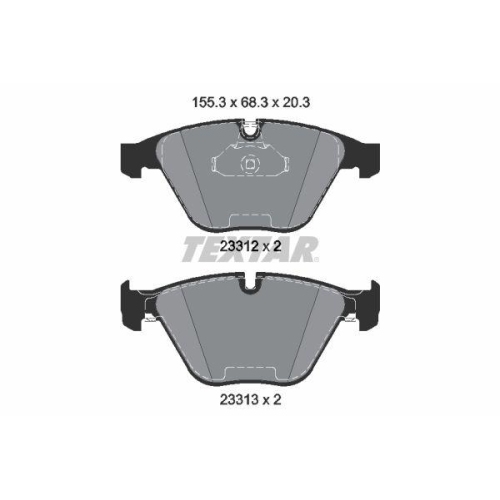 TEXTAR Bremsbelagsatz, Scheibenbremse