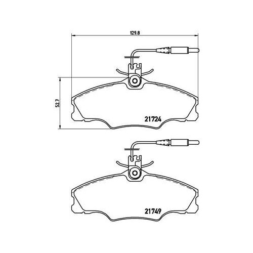 BREMBO Bremsbelagsatz, Scheibenbremse PRIME LINE