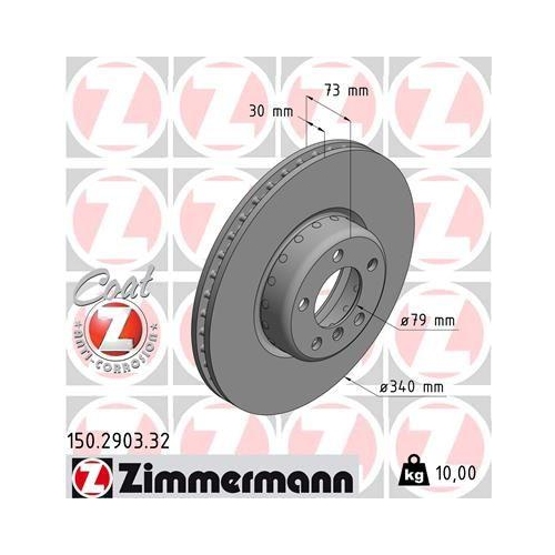 ZIMMERMANN Bremsscheibe FORMULA F