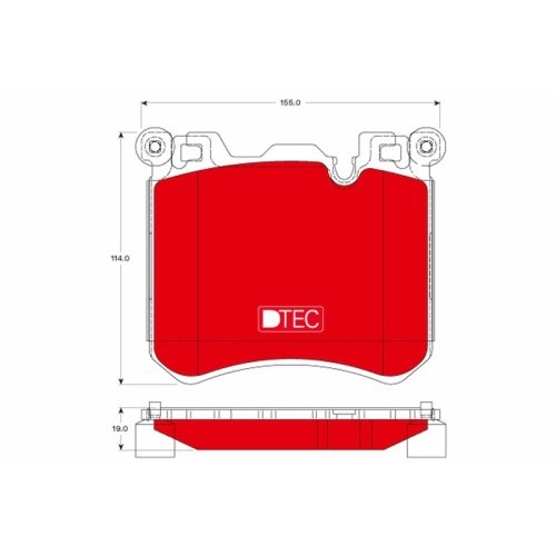 TRW Bremsbelagsatz, Scheibenbremse DTEC COTEC