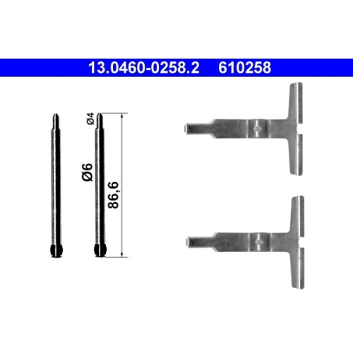 ATE Zubehörsatz, Scheibenbremsbelag