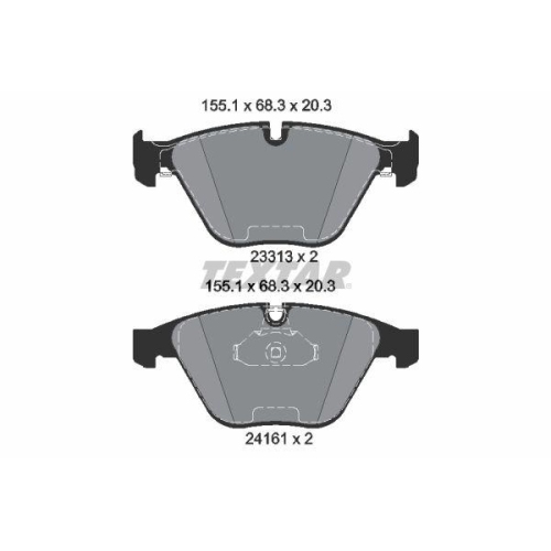 TEXTAR Bremsbelagsatz, Scheibenbremse