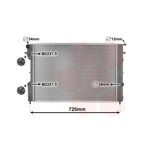 VAN WEZEL Kühler, Motorkühlung *** IR PLUS ***