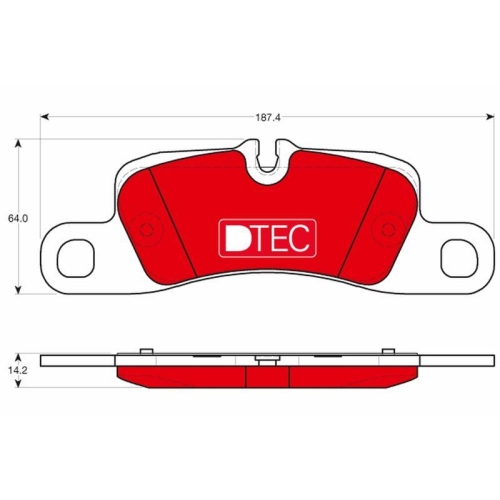 TRW Bremsbelagsatz, Scheibenbremse DTEC COTEC