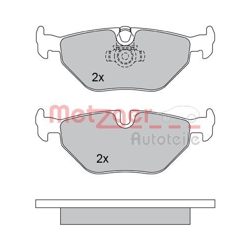 METZGER Bremsbelagsatz, Scheibenbremse