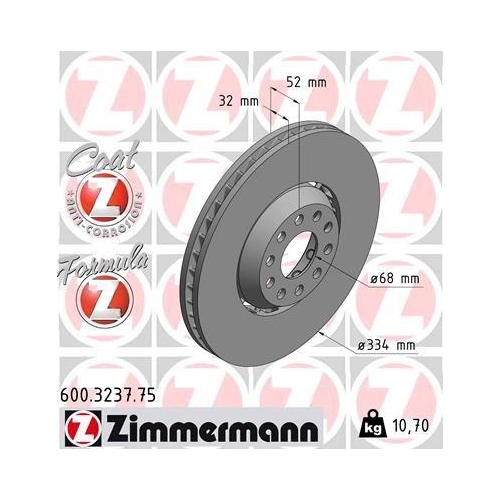 ZIMMERMANN Bremsscheibe FORMULA Z