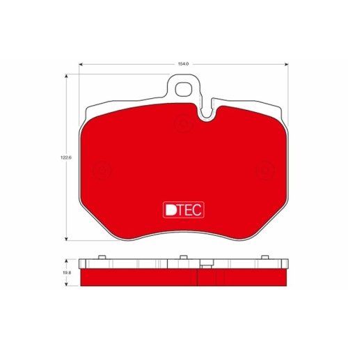 TRW Bremsbelagsatz, Scheibenbremse DTEC COTEC