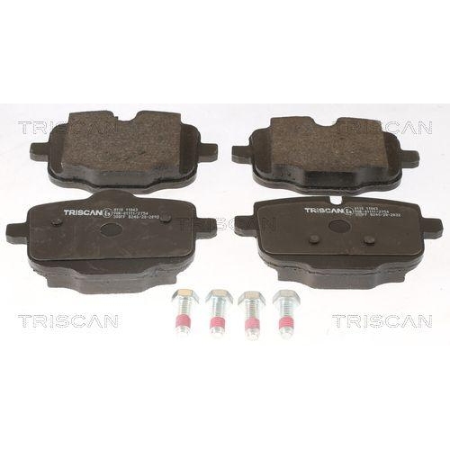 TRISCAN Bremsbelagsatz, Scheibenbremse