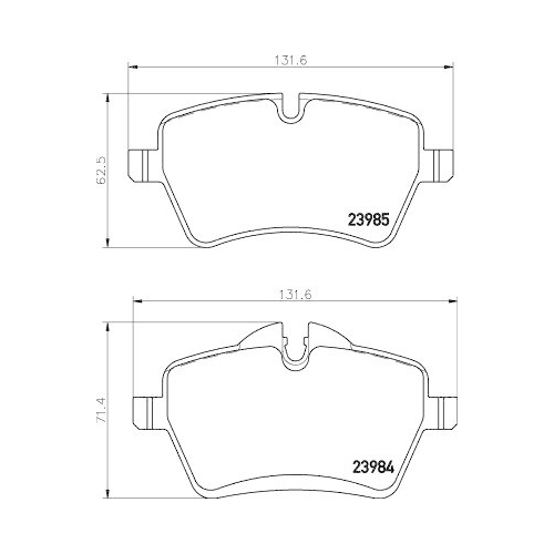 HELLA PAGID Bremsbelagsatz, Scheibenbremse