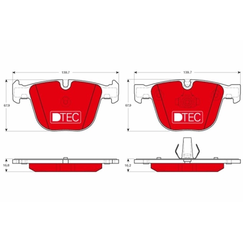 TRW Bremsbelagsatz, Scheibenbremse DTEC COTEC