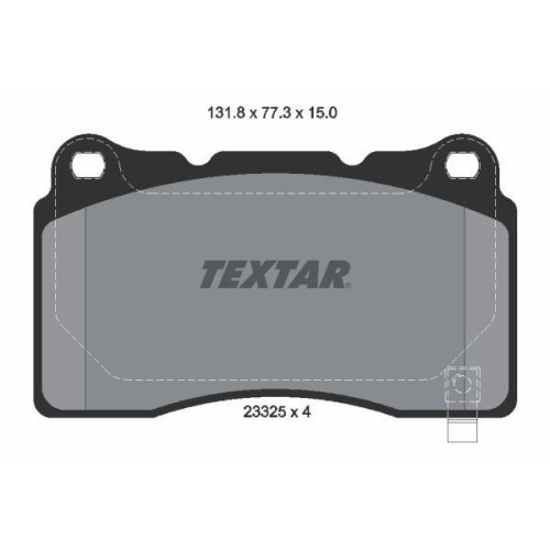 TEXTAR Bremsbelagsatz, Scheibenbremse Q+