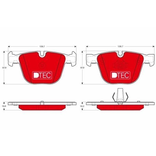 TRW Bremsbelagsatz, Scheibenbremse DTEC COTEC