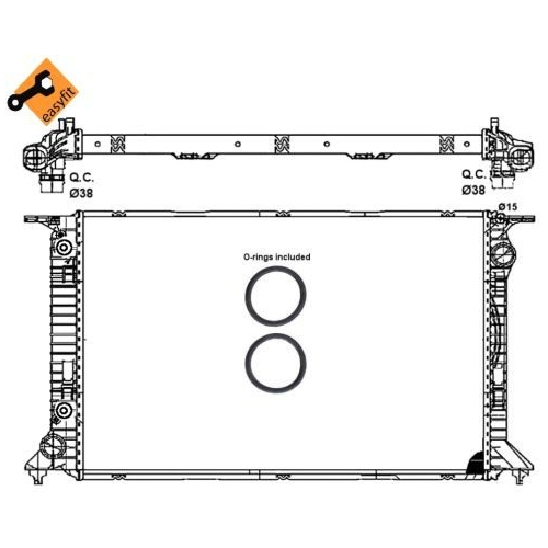 NRF Kühler, Motorkühlung EASY FIT