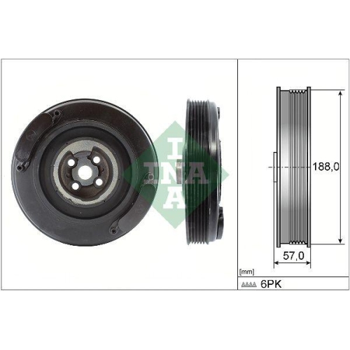 Schaeffler INA Riemenscheibe, Kurbelwelle