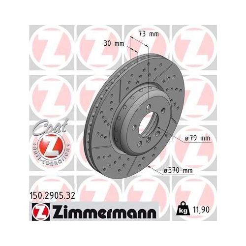 ZIMMERMANN Bremsscheibe FORMULA F