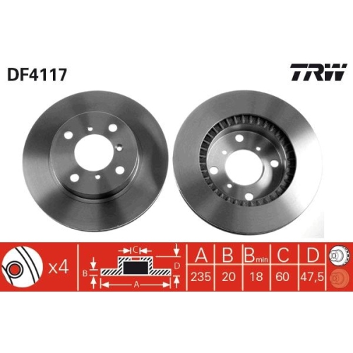 TRW Bremsscheibe