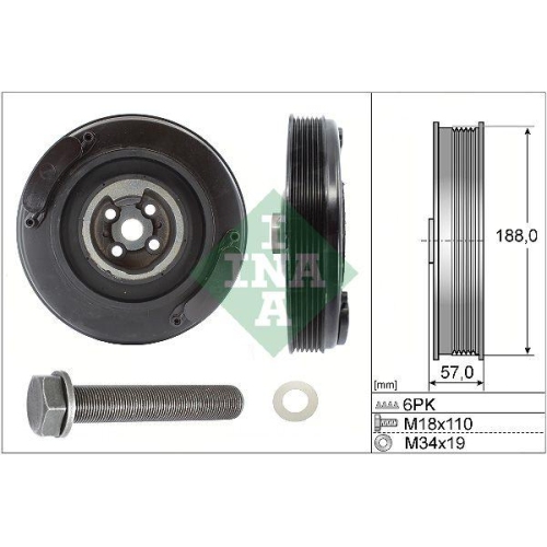 Schaeffler INA Riemenscheibensatz, Kurbelwelle