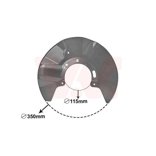 VAN WEZEL Spritzblech, Bremsscheibe