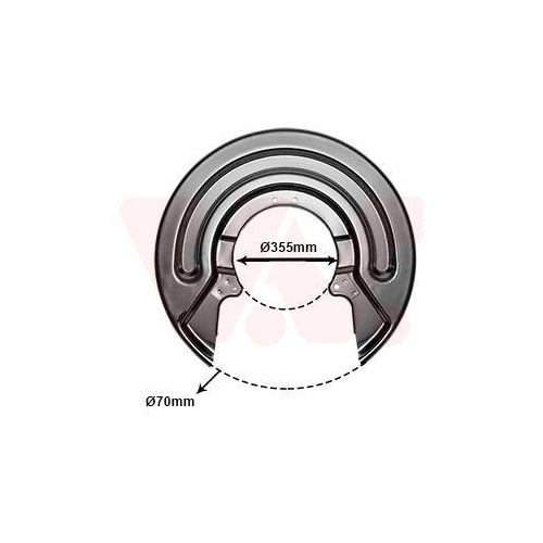 VAN WEZEL Spritzblech, Bremsscheibe
