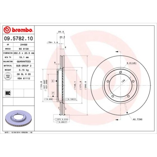 BREMBO Bremsscheibe PRIME LINE