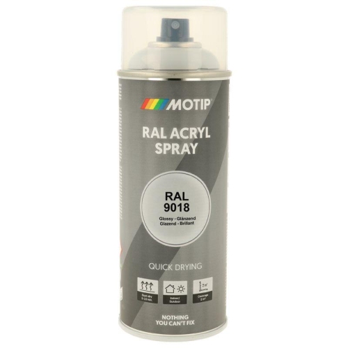 MOTIP Lack RAL 9018 papyruswei&szlig; hochglanz 400 ml