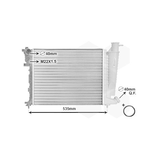 VAN WEZEL Kühler, Motorkühlung *** IR PLUS ***