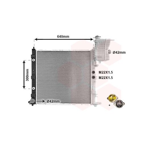 VAN WEZEL Kühler, Motorkühlung *** IR PLUS ***