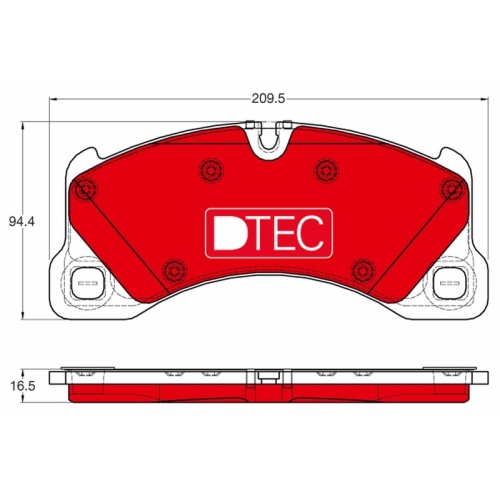 TRW Bremsbelagsatz, Scheibenbremse DTEC COTEC