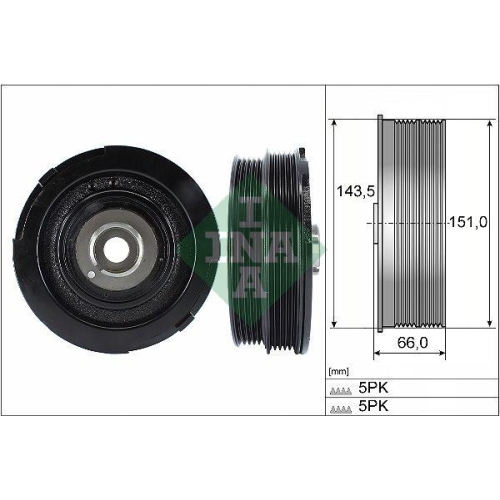 Schaeffler INA Riemenscheibe, Kurbelwelle