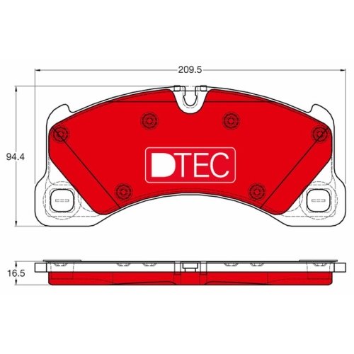 TRW Bremsbelagsatz, Scheibenbremse DTEC COTEC