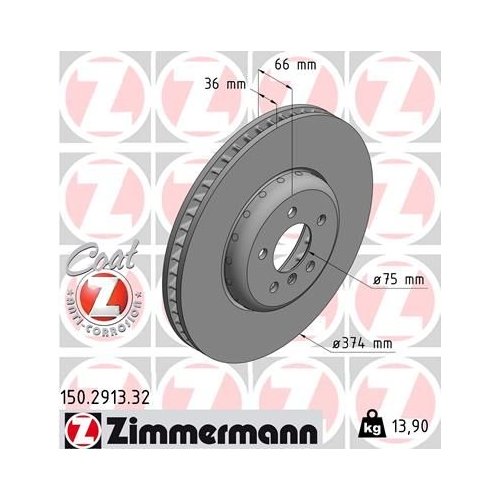 ZIMMERMANN Bremsscheibe FORMULA F