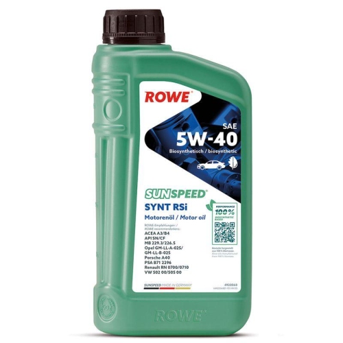 ROWE Motoröl SUNSPEED SYNT RSi SAE 5W-40 (4920068)