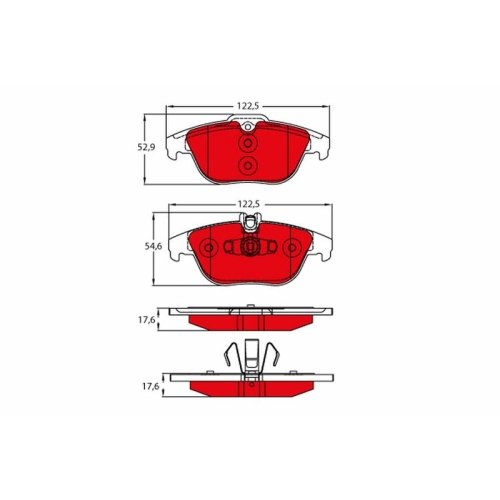 TRW Bremsbelagsatz, Scheibenbremse DTEC COTEC