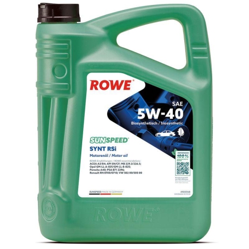ROWE Motoröl SUNSPEED SYNT RSi SAE 5W-40 (4920068)