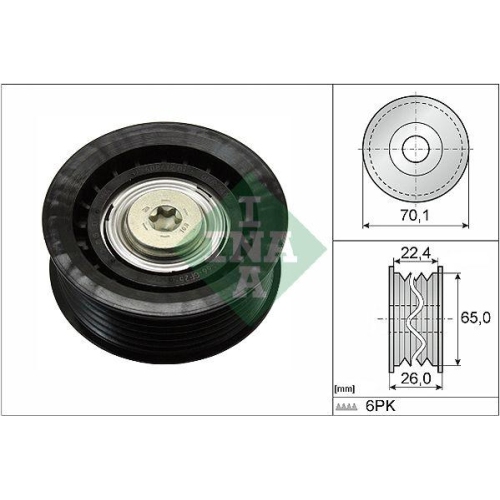 Schaeffler INA Umlenk-/Führungsrolle, Keilrippenriemen