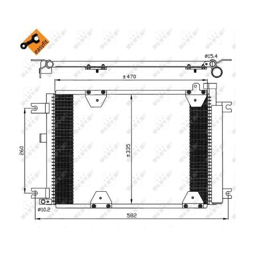 NRF Kondensator, Klimaanlage EASY FIT